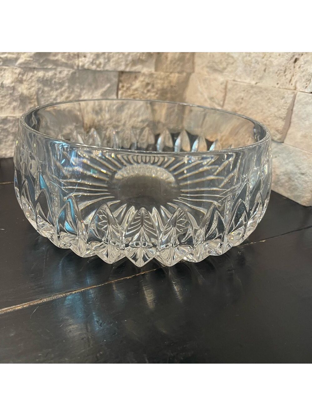 Gorham “Althea” Design Cut 8” Lead Crystal Glass Bowl Vintage